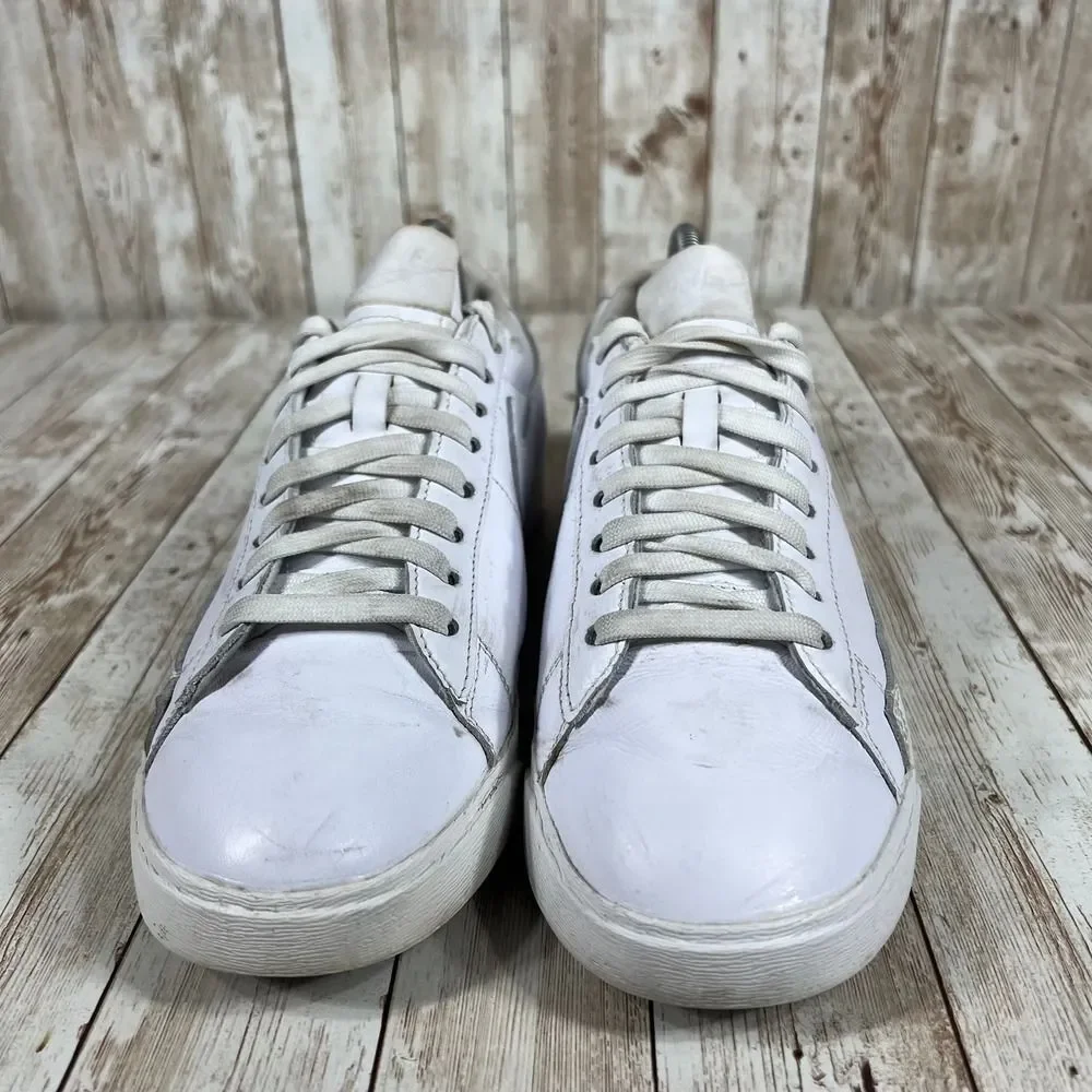 Nike Leather Blazer triple white av9370‎ 111 skate low womens 9